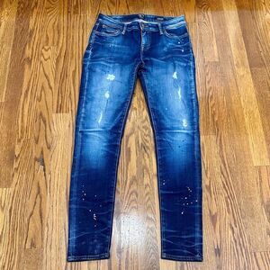 PRPS Camaro Mid-Rise Skinny Jeans | Vintage Paint